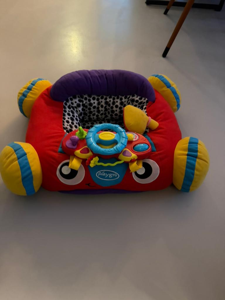 Playgro auto zitkussen, Ophalen of Verzenden, Zo goed als nieuw, Met licht
