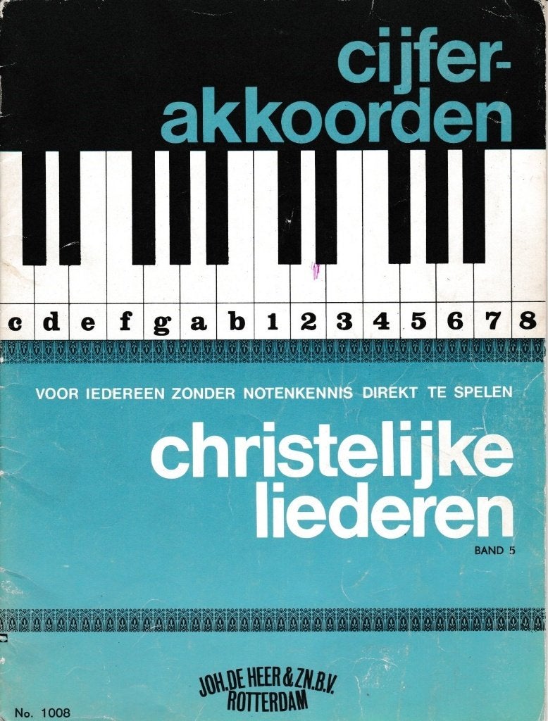 CIJFERACCOORDEN - CHRISTELIJKE LIEDEREN - BAND 5, Gebruikt, Ophalen of Verzenden, Religie en Gospel, Artiest of Componist