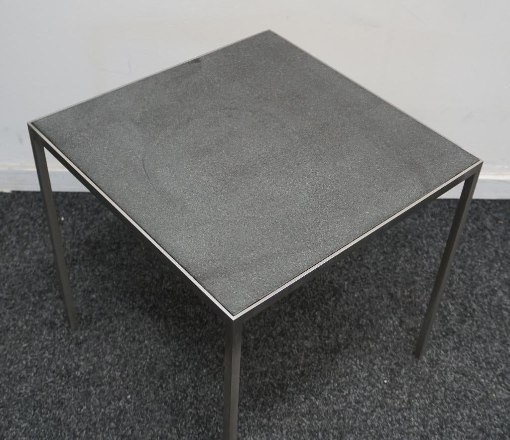 Metaform KR bijzettafel | Designtafel | RVS | Keramiek Blad, Minder dan 50 cm, Gebruikt, -, Vierkant