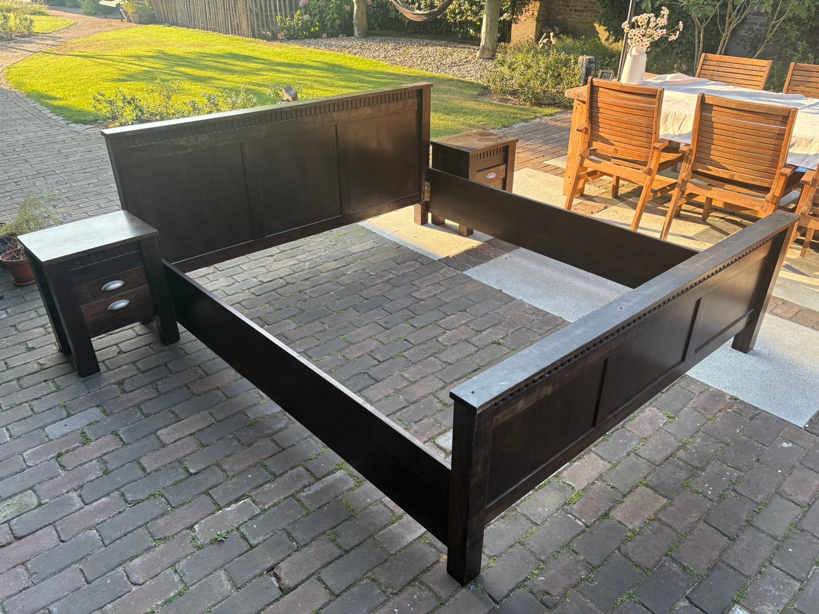 Bedombouw incl nachtkastjes, Huis en Inrichting, Ophalen, Gebruikt, Overige kleuren, 210 cm