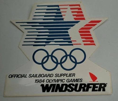 Sticker Windsurfer official sailboard supplier Olymp. games, Ophalen of Verzenden, Zo goed als nieuw, Merk