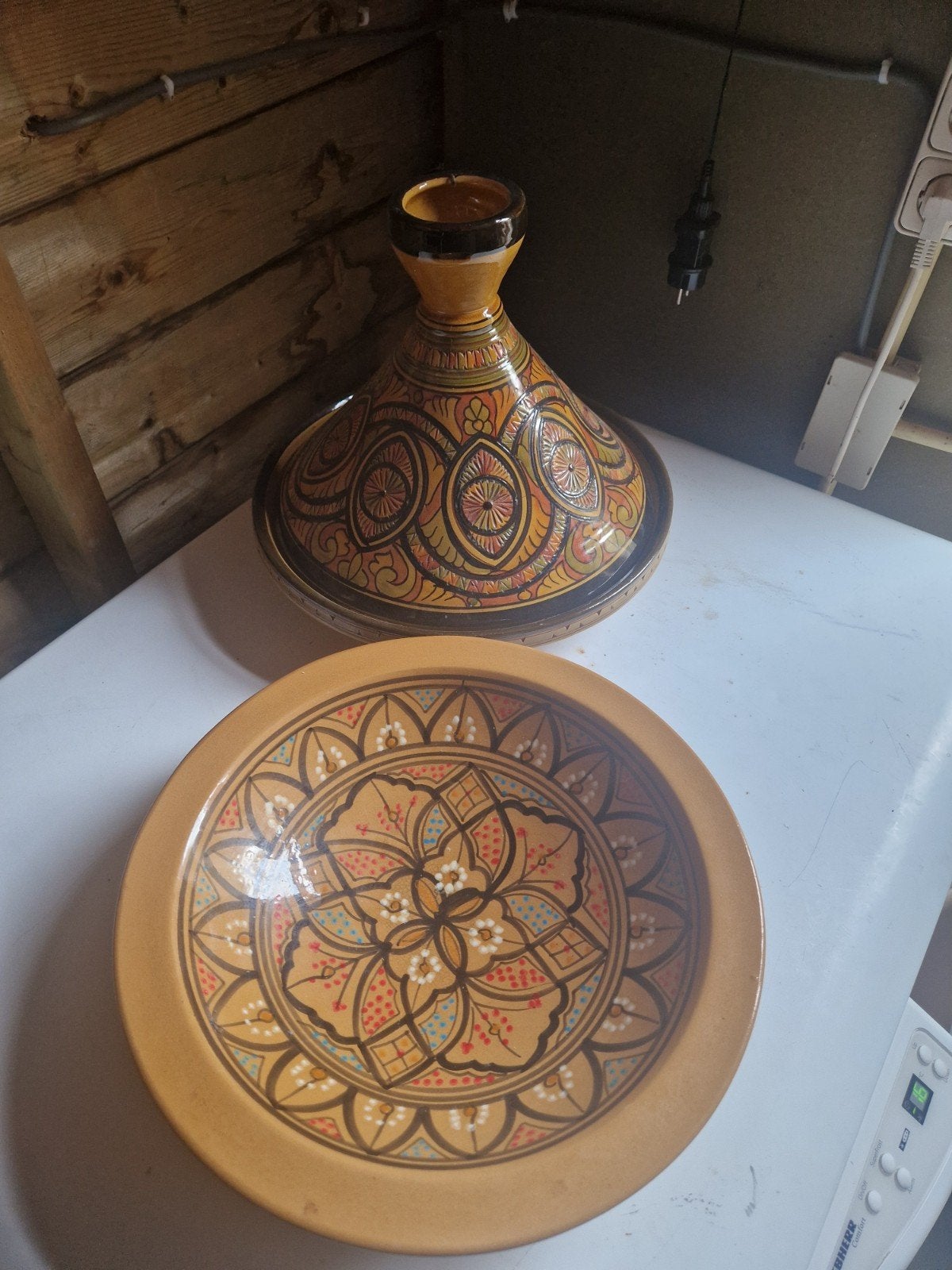 Marokkaanse Tajine en Schalen Set - Handgemaakt Keramiek, Ophalen of Verzenden