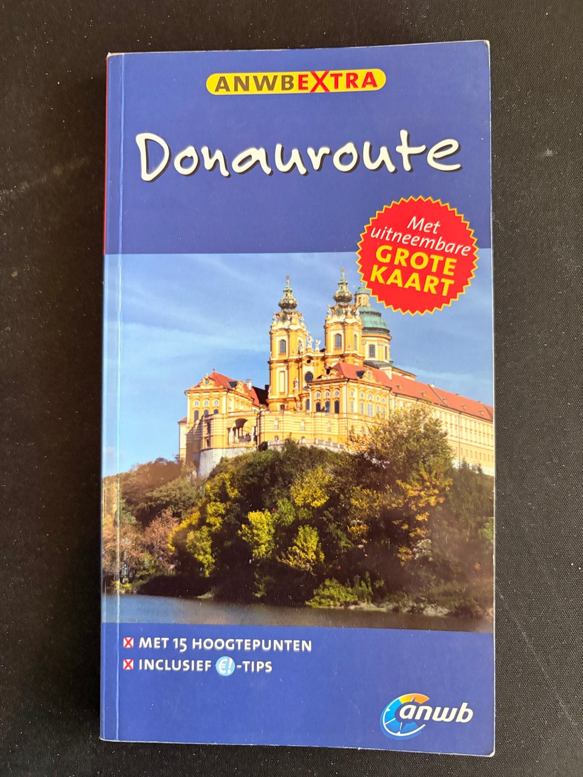 ANWB Extra Donauroute Reisgids met Grote Kaart, Boeken, Europa, Ophalen of Verzenden, Zo goed als nieuw, Reisgids of -boek