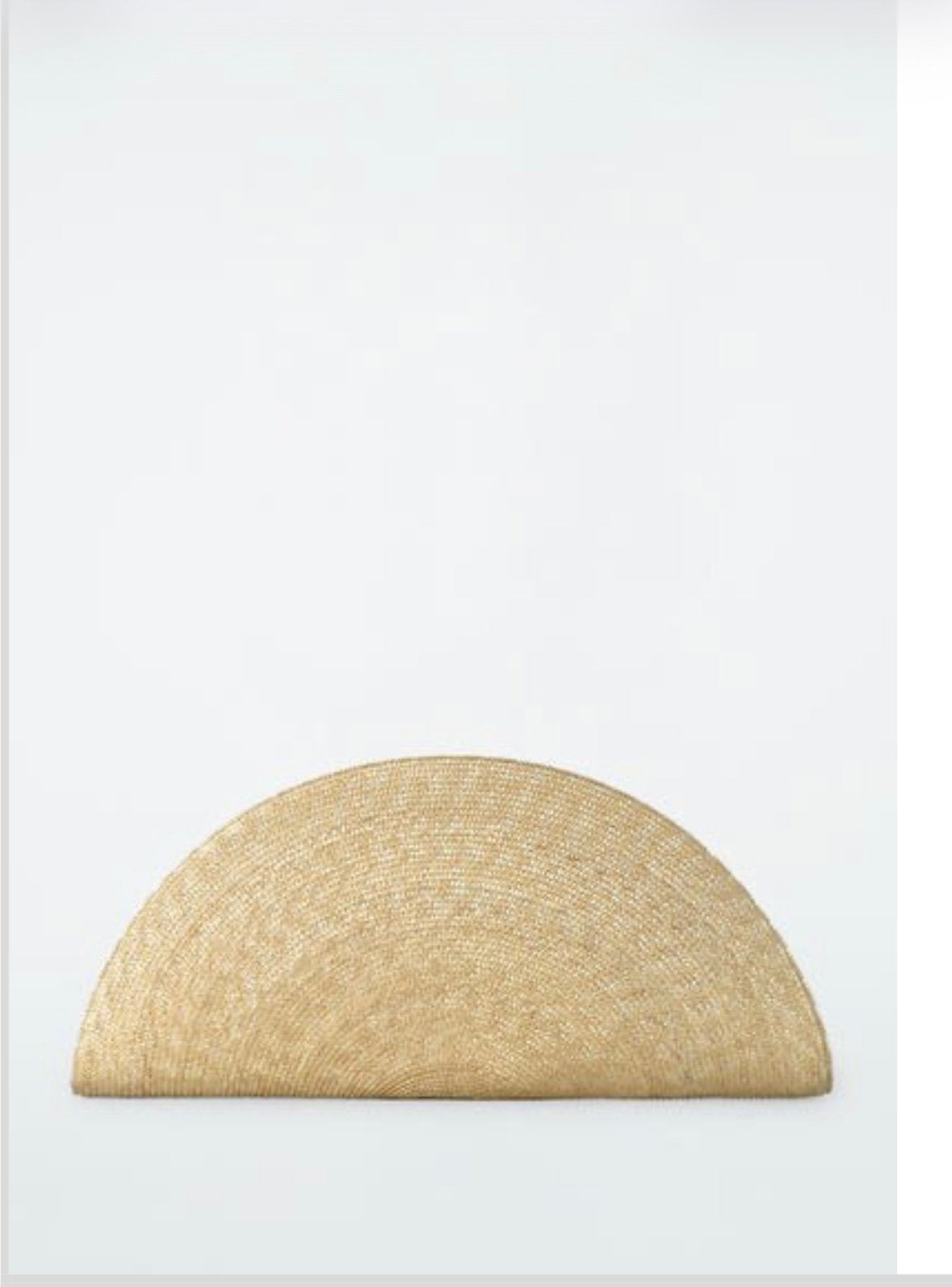 COS oversized XL soleil clutch bag - straw Nieuw!, Ophalen, Nieuw, Beige, Overige typen