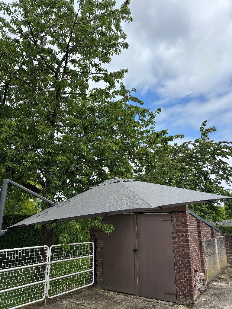 Zweefparasol Horeca parasol 360º 4Seasons Siesta 350cm €249, Tuin en Terras, Parasols, Ophalen, Verstelbaar, 3 tot 4 meter, Zweefparasol