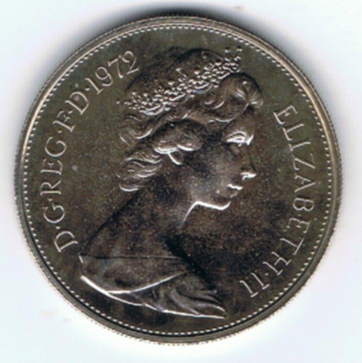 23-946 Engeland 10 pence 1972, Ophalen of Verzenden, Overige landen, Losse munt