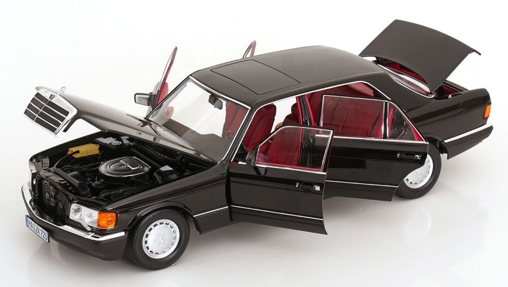 Norev 1:18 Mercedes Benz 560 SEL 1991 Black, -, Nieuw, Norev, Ophalen of Verzenden