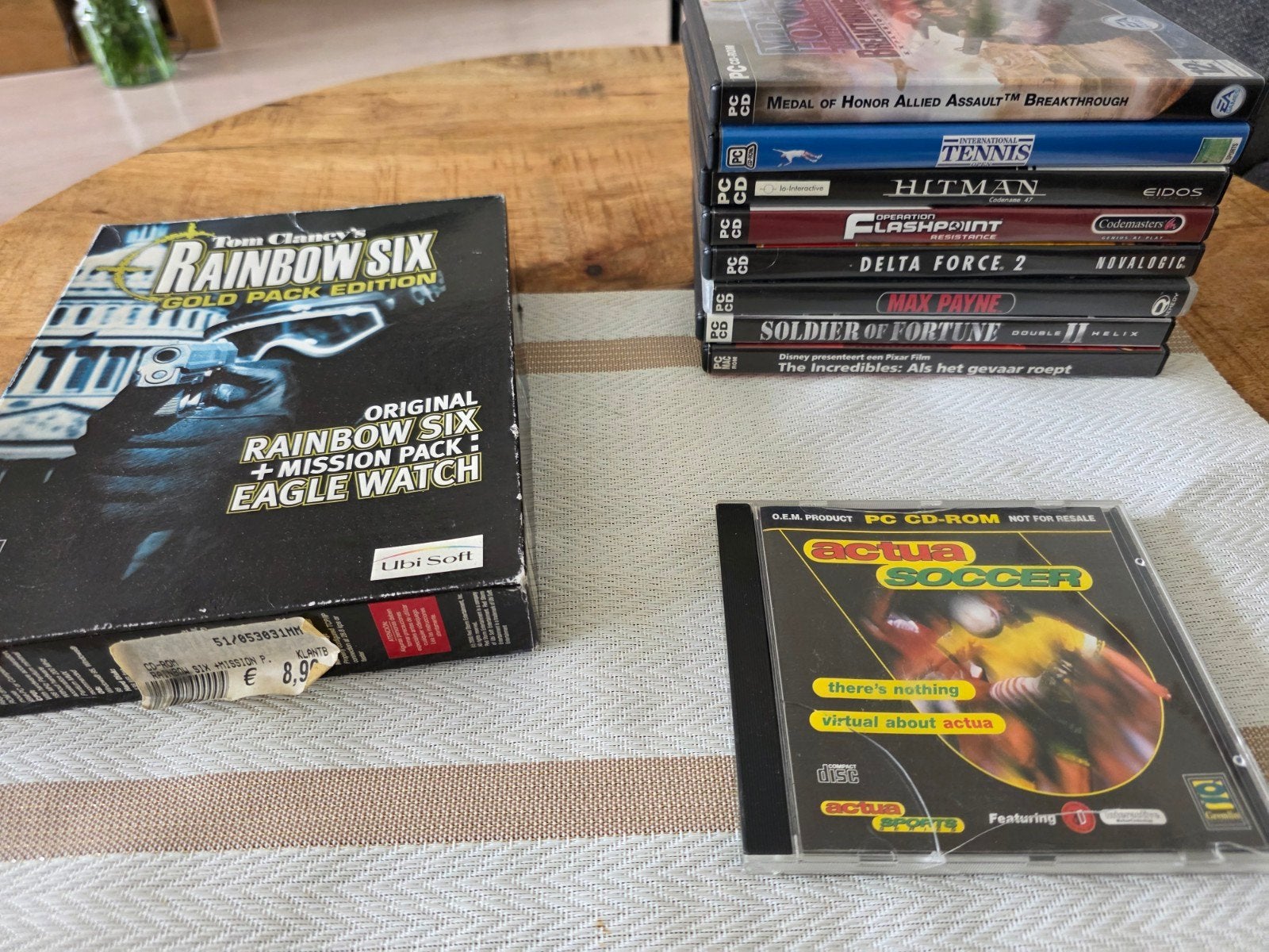 Diverse PC Games Collectie: Rainbow Six, Actua Soccer & Meer, Spelcomputers en Games, Games | Pc, Avontuur en Actie, Online, Gebruikt