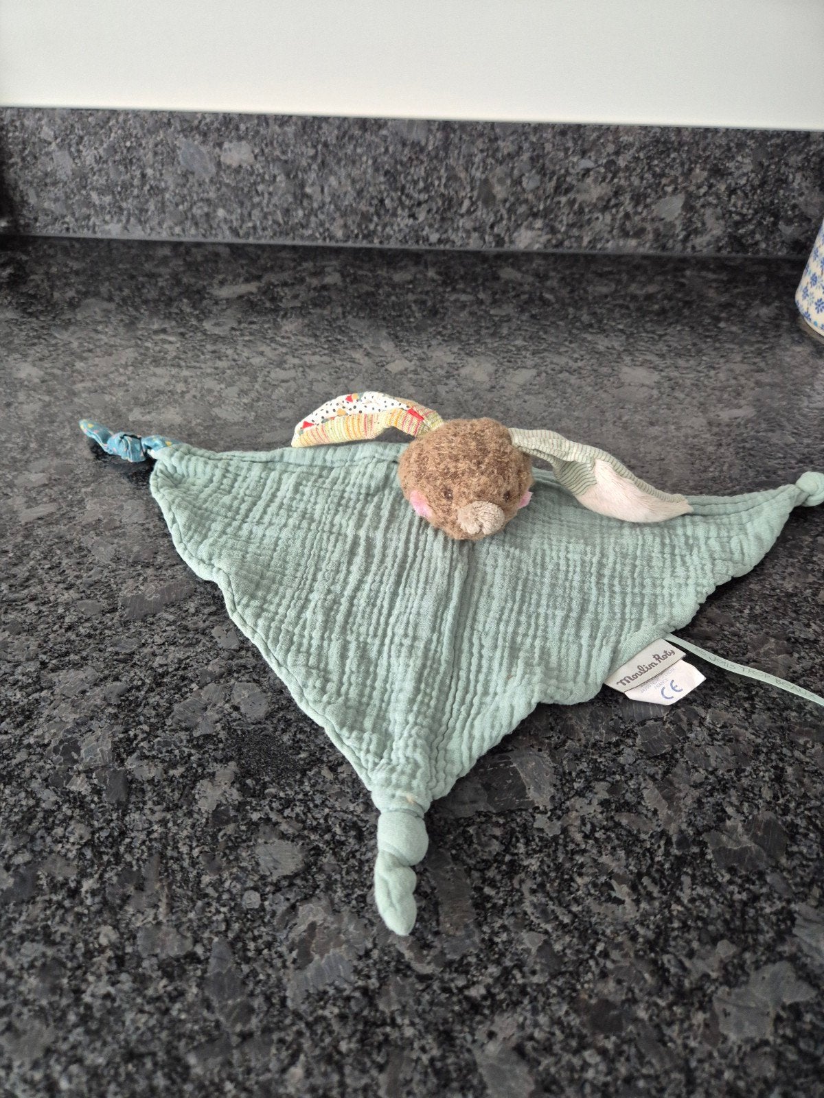 Moulin Roty - Knuffeldoekje Konijn Les Jolis trop Beaux, Ophalen of Verzenden, Konijn