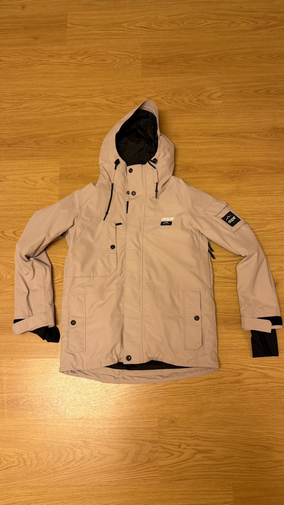 Beige dope ski jas, Kleding | Dames, Ophalen of Verzenden, Zo goed als nieuw, Maat 38/40 (M), Jack