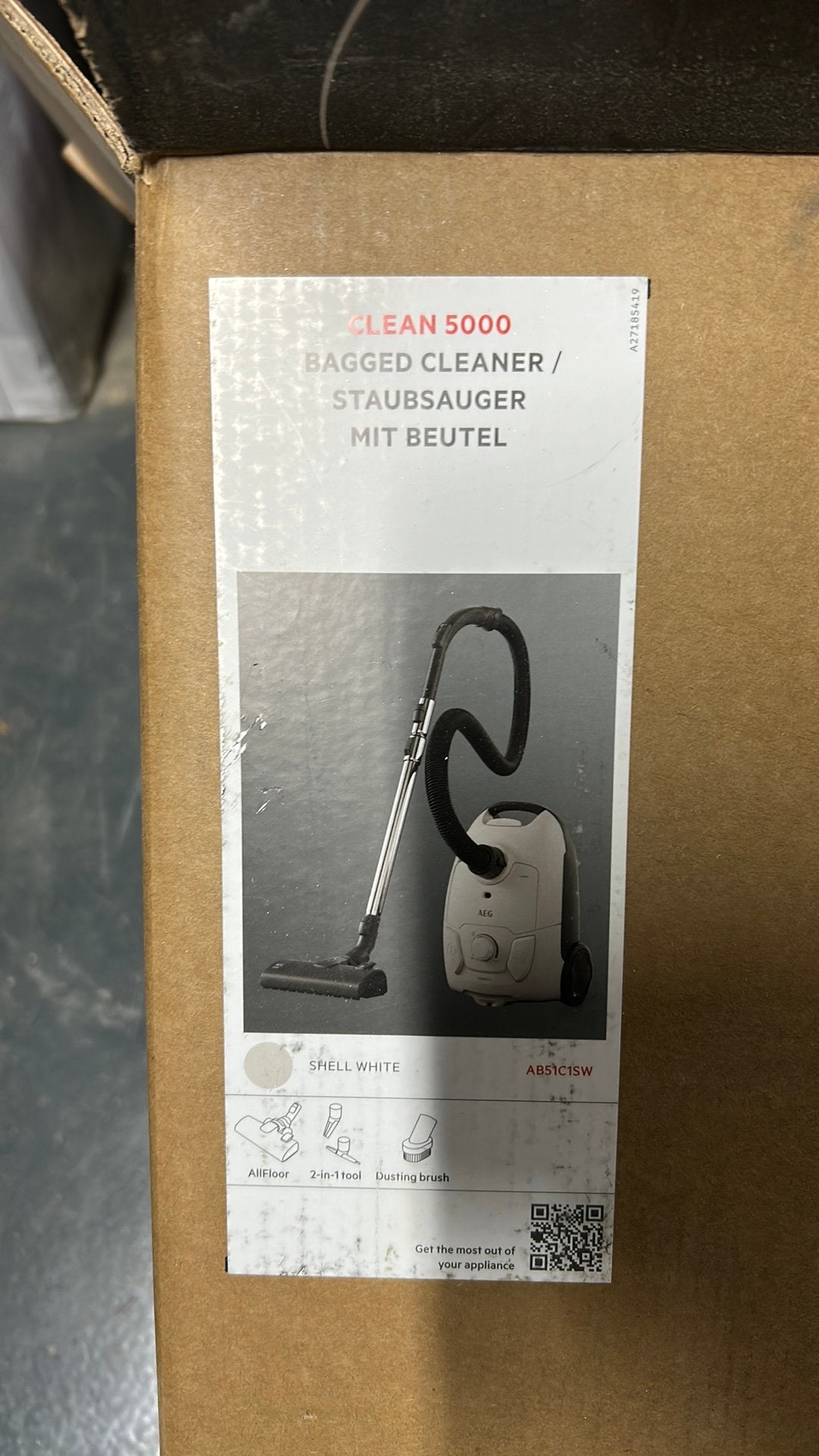 Aeg stofzuiger clean 5000, Witgoed en Apparatuur, Ophalen, Gebruikt