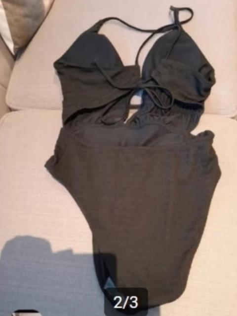 Nieuw zwart badpak lage rug, Zwart, Nieuw, Badpak, Ophalen of Verzenden