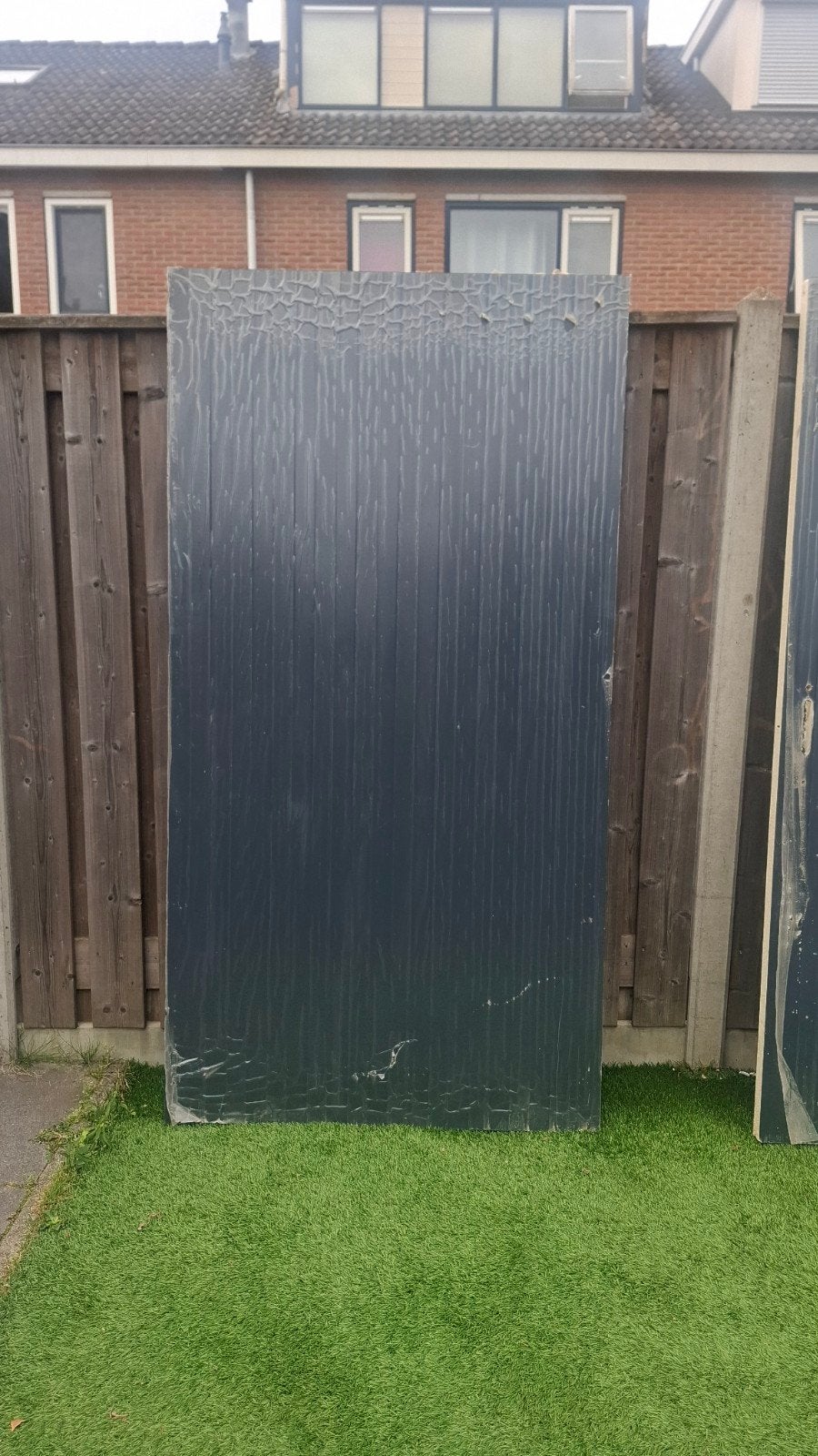 Antraciet openslaande garagedeuren - Nieuw en compleet, Ophalen, 120 cm of meer, 215 cm of meer, Garagedeur