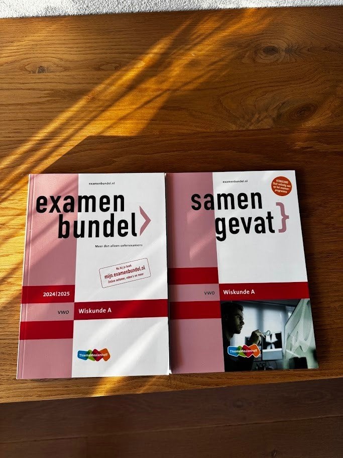 VWO examenbundels Wiskunde A (2024-25), Boeken, Schoolboeken, Ophalen of Verzenden, Zo goed als nieuw, VWO, Wiskunde A
