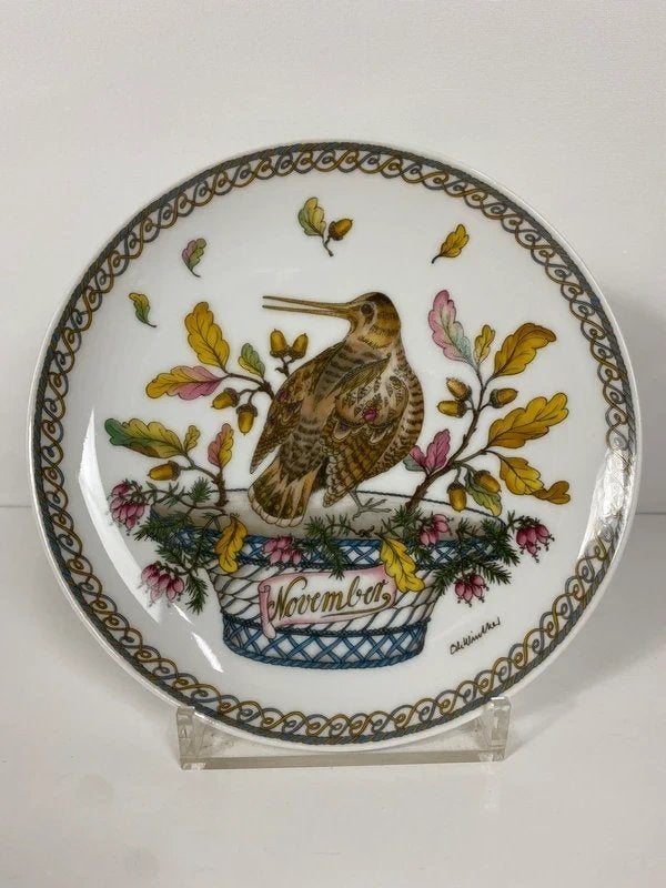 Hutschenreuther – November, Huis en Inrichting, Woonaccessoires | Wanddecoraties, Gebruikt, Wandbord of Wandpaneel, Botanisch