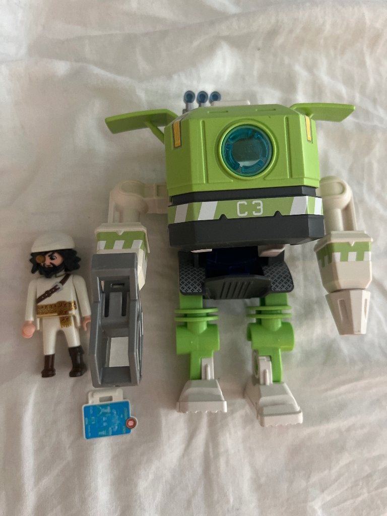 Playmobil 6693 super 4 cleano robot + agent, Ophalen of Verzenden, Gebruikt