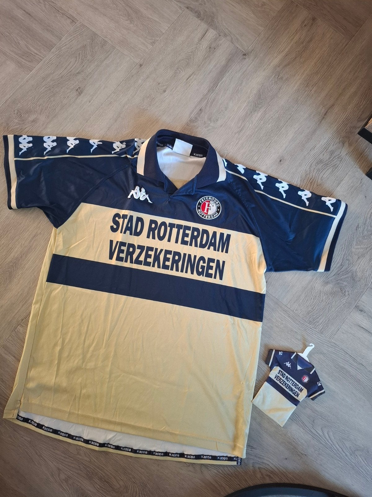 Feyenoord Thuisshirt 1999-2000 Kappa Maat XXL, Kappa, Blauw, Overige maten, Ophalen of Verzenden