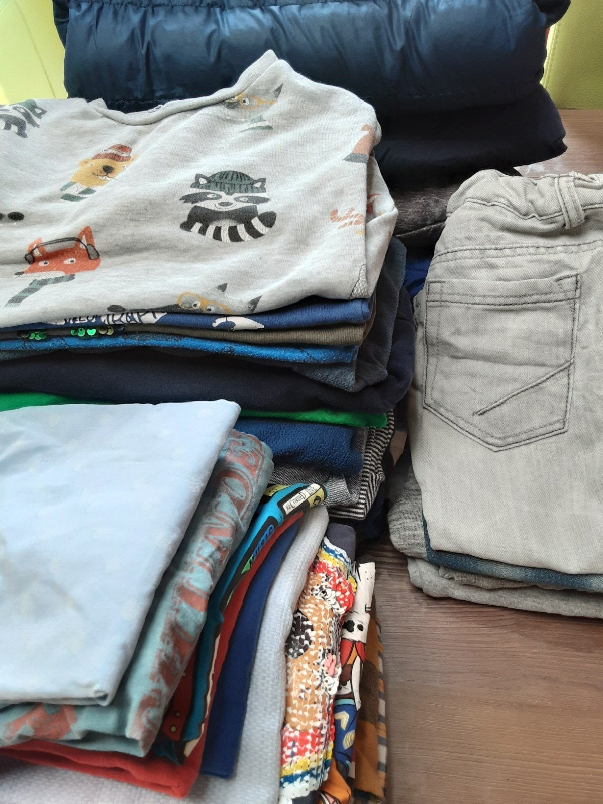 98 104 jongen groot pakket winterjas truien Vesten broeken, Ophalen of Verzenden