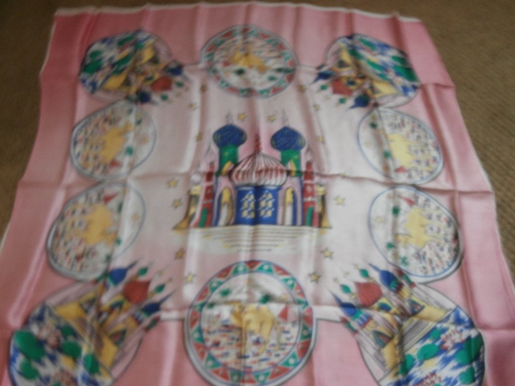 antiek sjaal kleed tafelkleed souvenir Arabië kamelen moskee, Ophalen of Verzenden