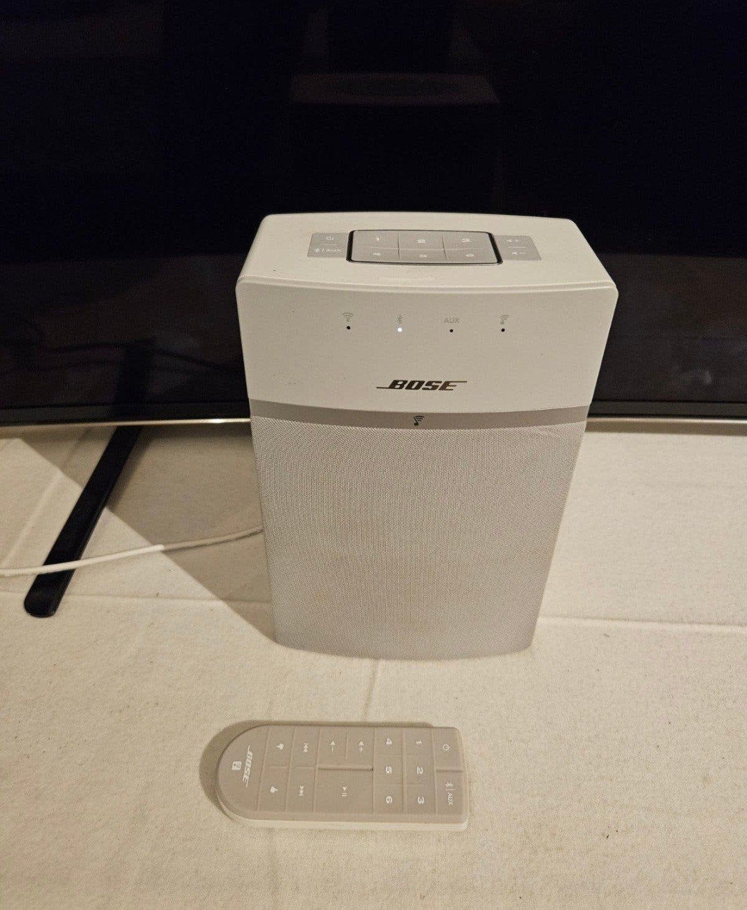 Bose SoundTouch 10 Compacte WiFi/Bluetooth Speaker Wit/Grijs, Audio, Tv en Foto, Luidsprekers, Ophalen, Inclusief kabels, Overige typen