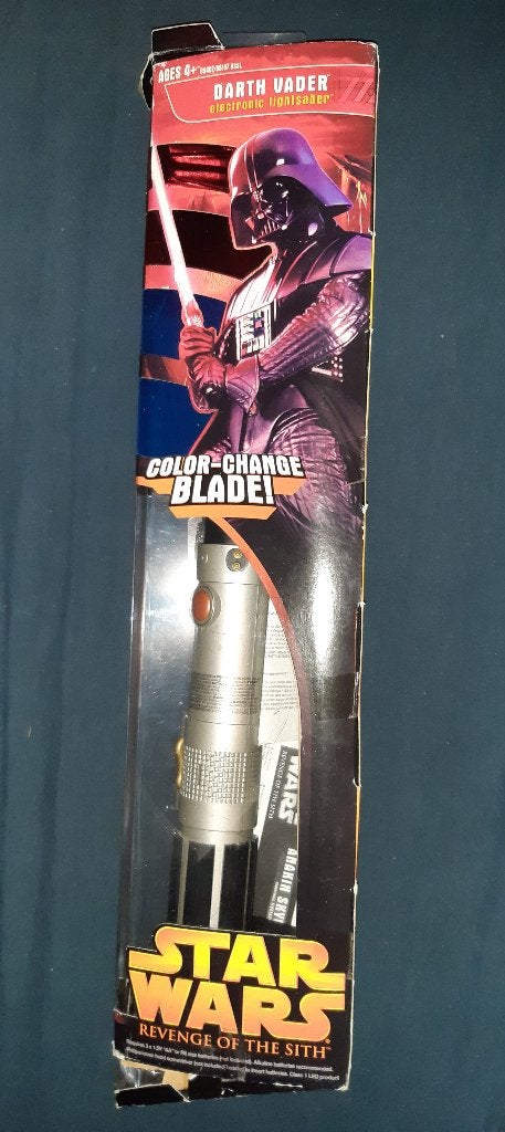 Hasbro STAR WARS light saber Anakin Darth Vader 2005, Verzenden, Zo goed als nieuw, Overige typen