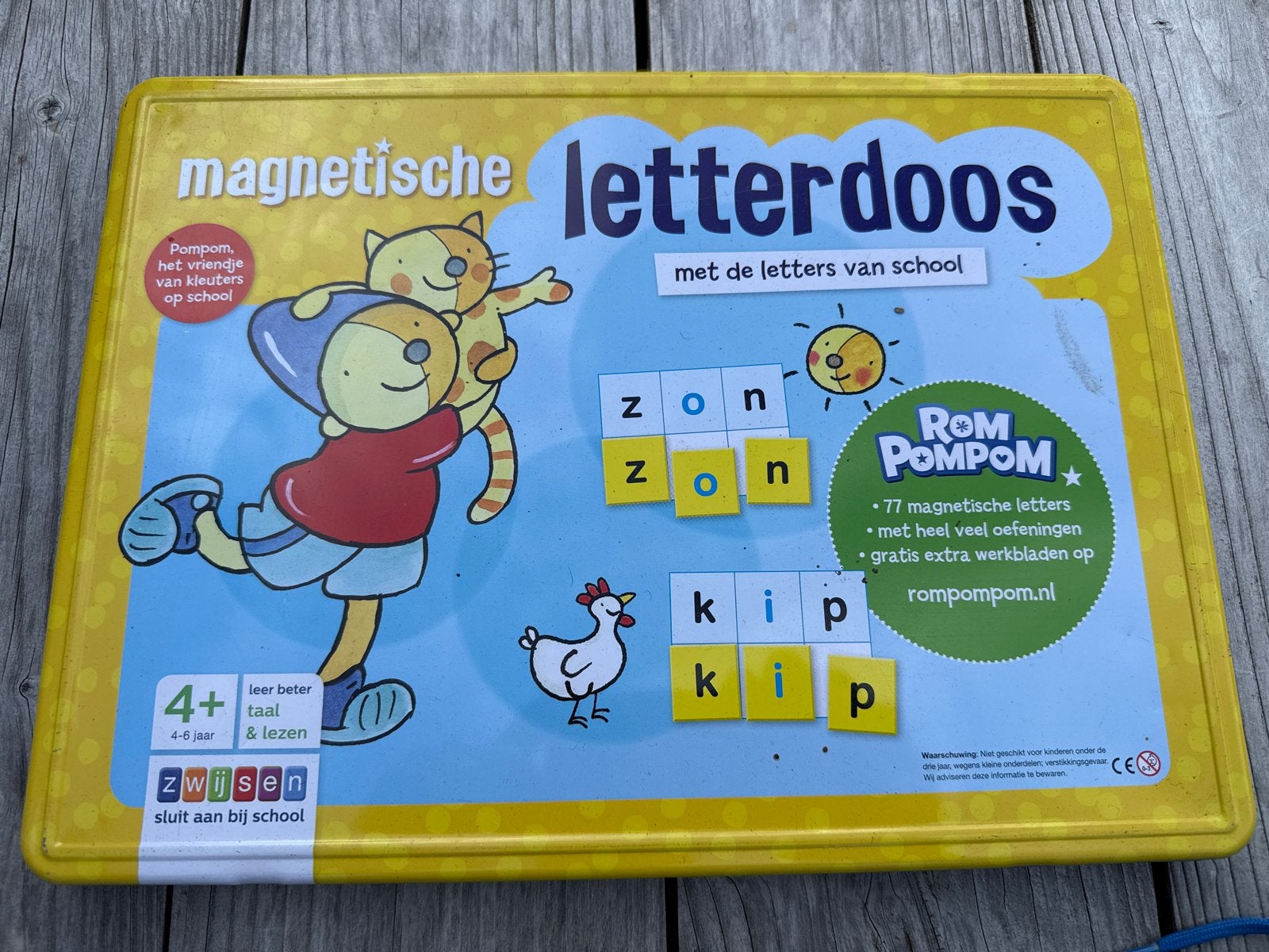 Rom Pom Pom Magnetische Letterdoos - Leren Lezen, Kinderen en Baby's, Speelgoed | Educatief en Creatief, Ophalen, Zo goed als nieuw