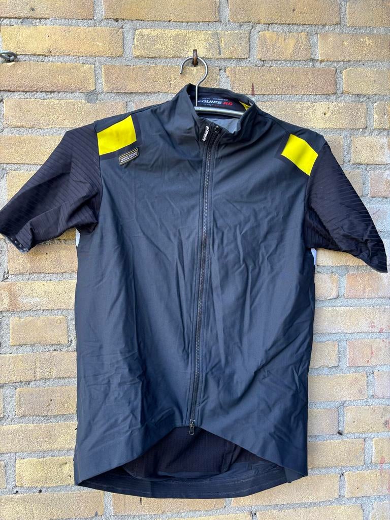 Assos Equipe RS Aero Fietsjersey Zwart/Geel Maat XLG, Verzenden, Zo goed als nieuw
