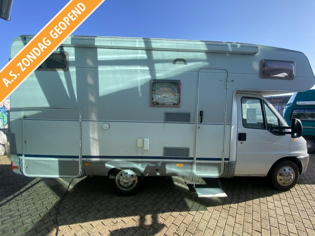 Dethleffs Globetrotter 6 PERS Met stapelbed &amp;XXL, Caravans en Kamperen, Alkoof, Ringverwarming, Fiat, Bedrijf