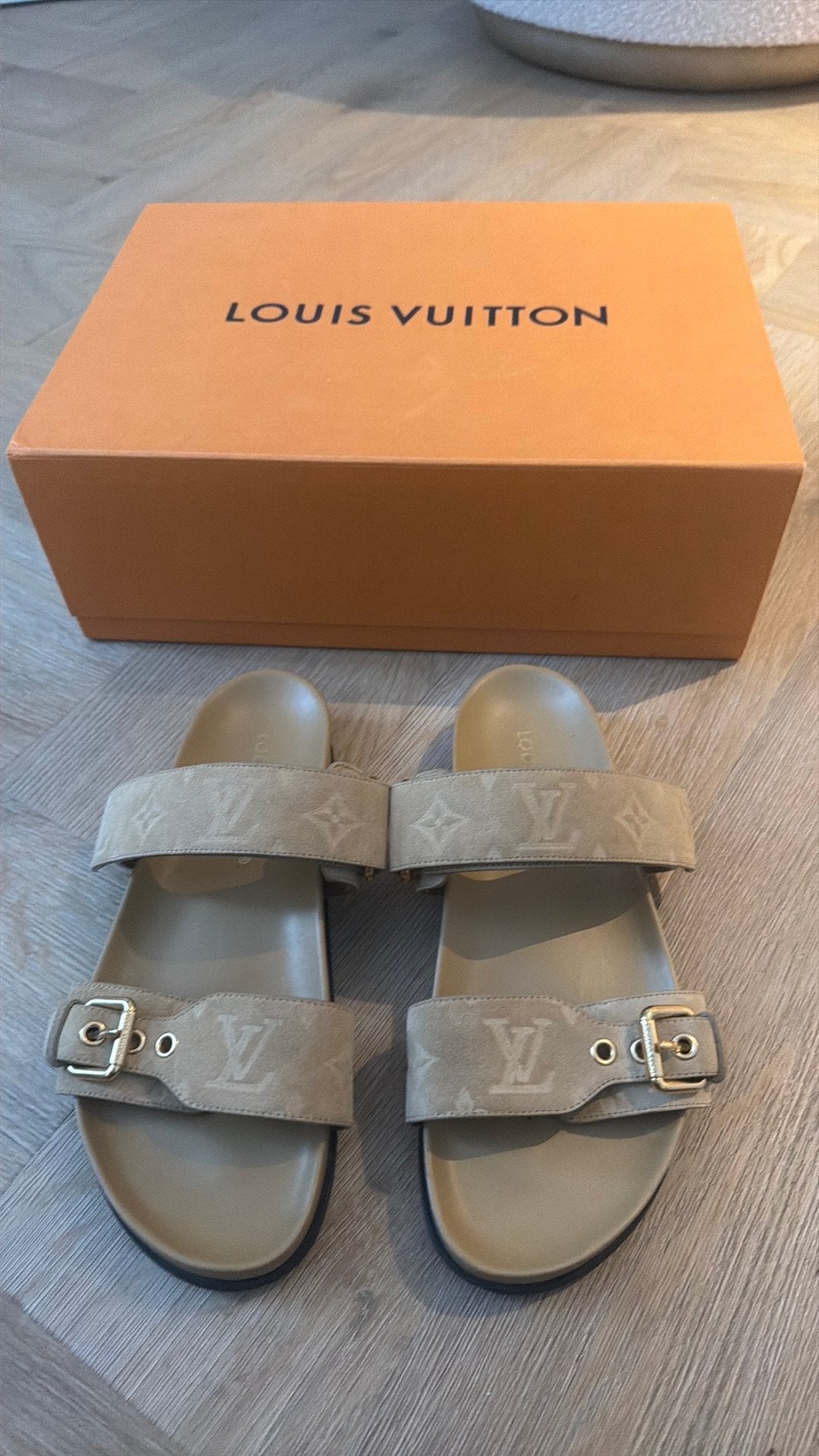 Slippers louis vuitton 39,5, Ophalen of Verzenden, Zo goed als nieuw