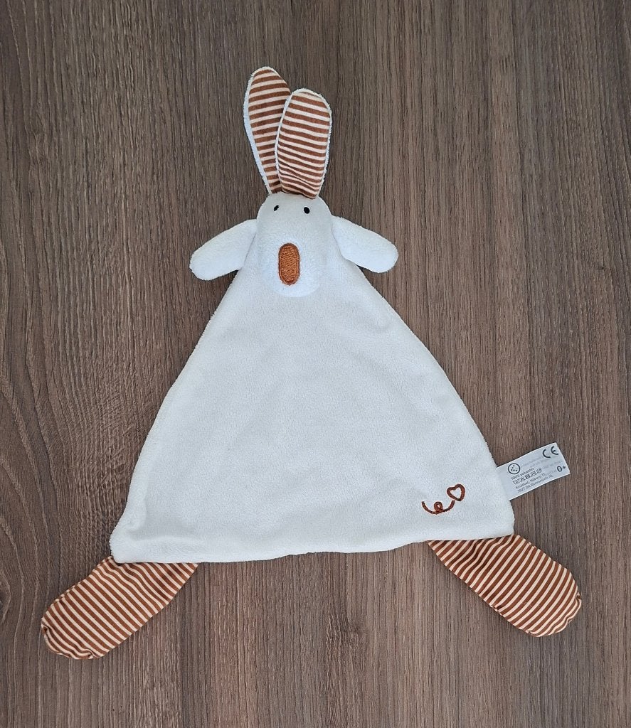 Knuffeldoekje, Knuffel van Kruitvat, Oeko Tex, Wit Konijn, Ophalen of Verzenden, Zo goed als nieuw, Knuffeldoekje, Met label