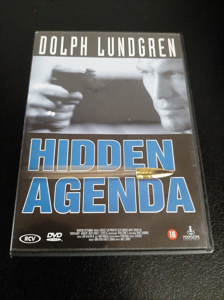 Hidden agenda, Dolph Lundgren, Brigitte Paquette, Maxim Roy!, Vanaf 16 jaar, Ophalen of Verzenden, Gebruikt, Actie
