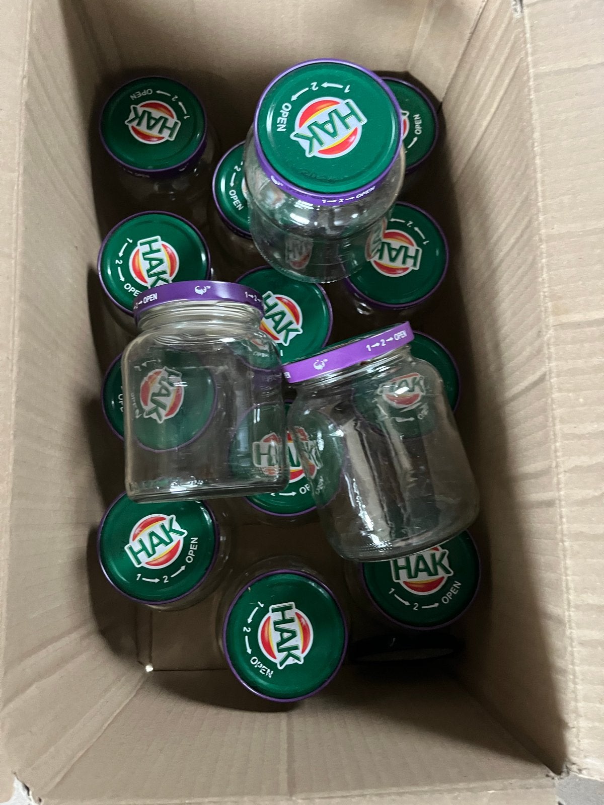 HAK potten met deksel - 15 stuks, Huis en Inrichting, Ophalen, Gebruikt, Glas, Pot, Bus of Blik