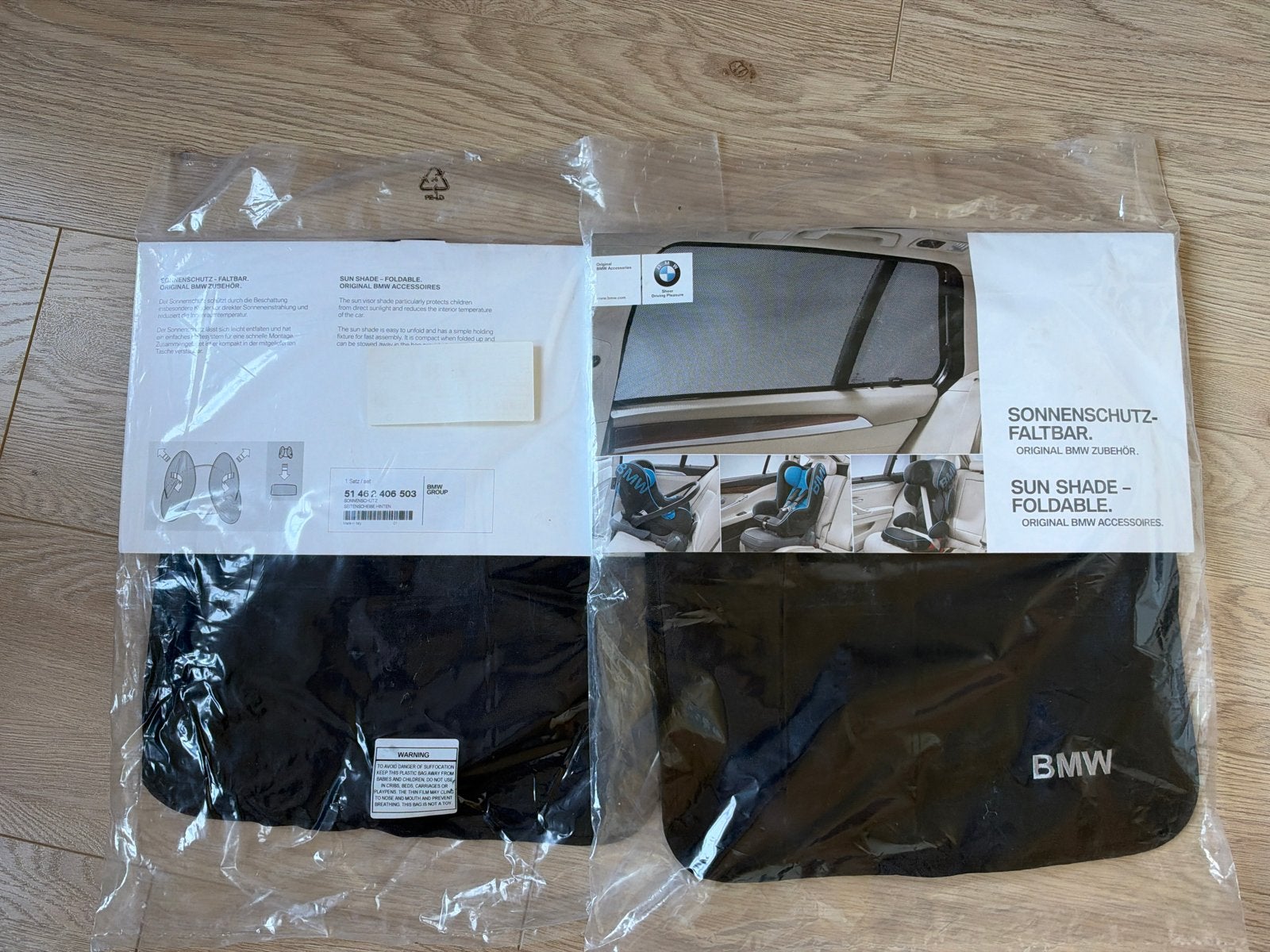 Originele BMW zonneschermen - opvouwbaar, Ophalen of Verzenden, Nieuw