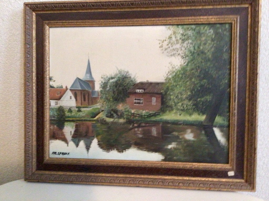 Schilderij, Antiek en Kunst, Doek, Ophalen of Verzenden, Gesigneerd, Olieverf