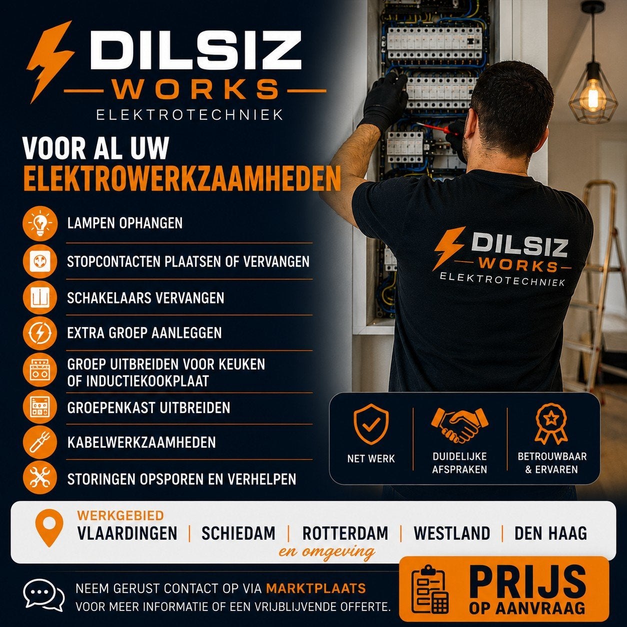 Elektricien | Lampen - Stopcontacten - Groepenkasten |, Diensten en Vakmensen, Elektriciens