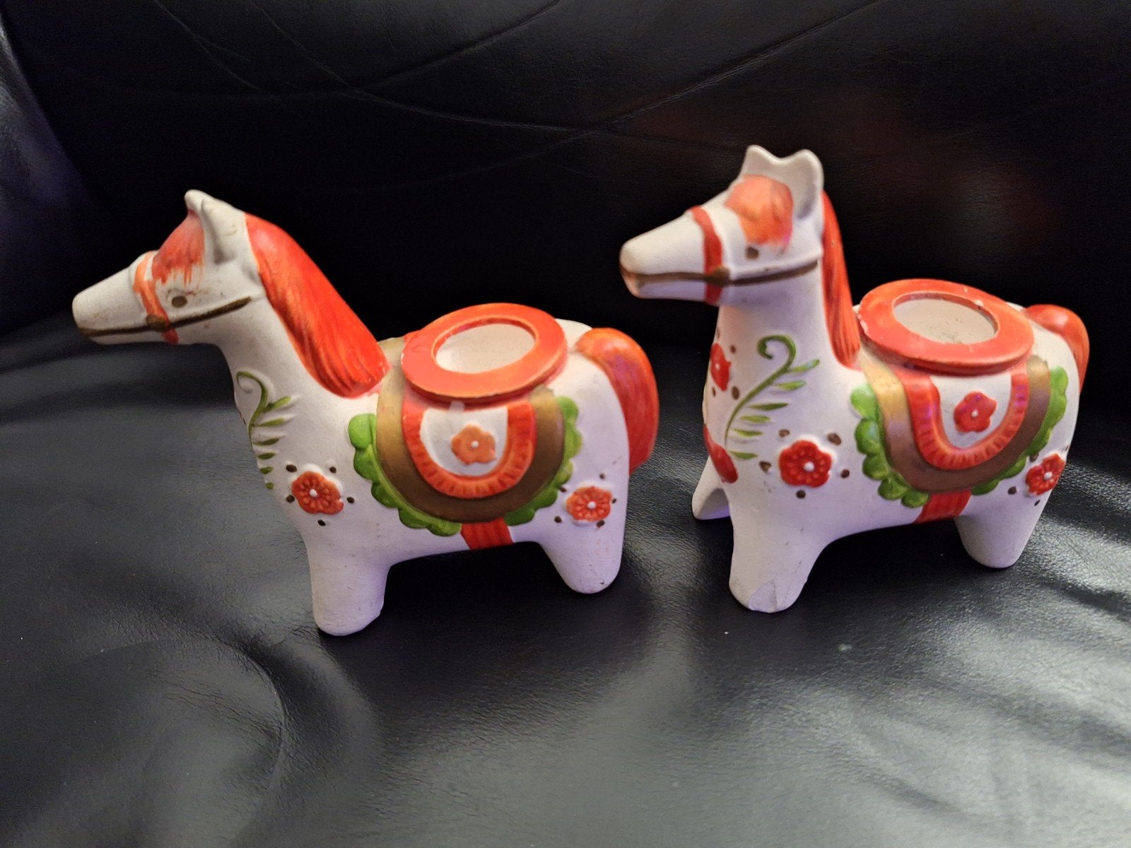 2 Vintage Holt Howard Dala Paard Kaarsenhouder 1964, Antiek en Kunst, Ophalen of Verzenden