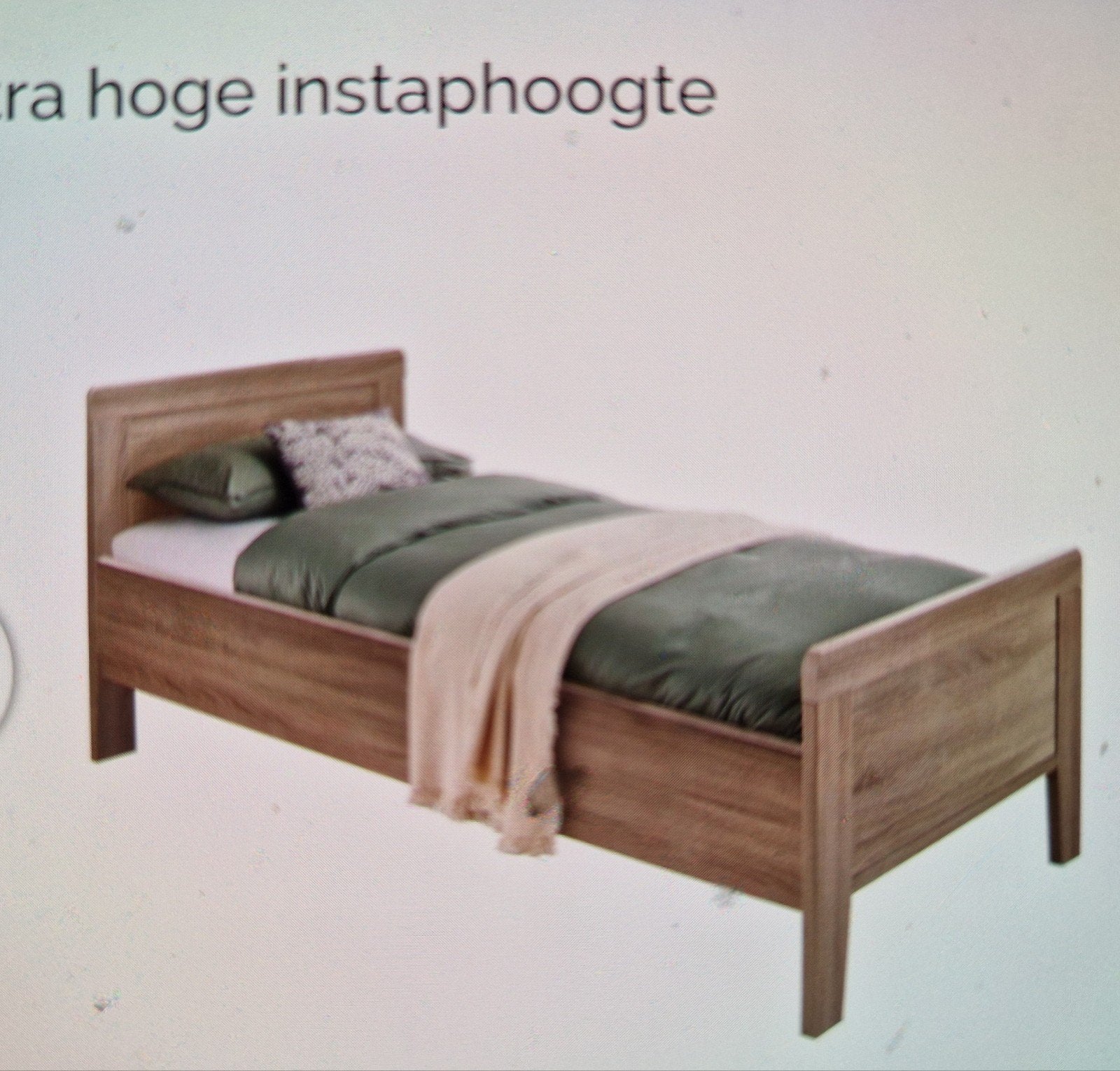 1 persoons senioren bed 90x200, Ophalen, Verstelbaar, 90 cm, Zo goed als nieuw