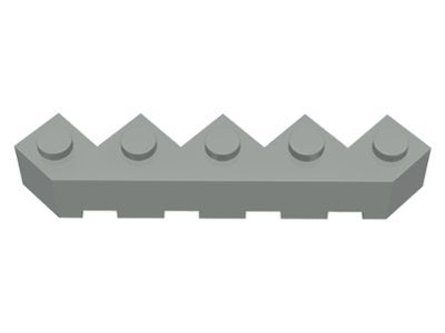 Lichtgrijze LEGO Steen, Aangepast Facet 5 x 5 (Itemnr. 6107), Gebruikt, Overige thema's, Lego, Ophalen of Verzenden