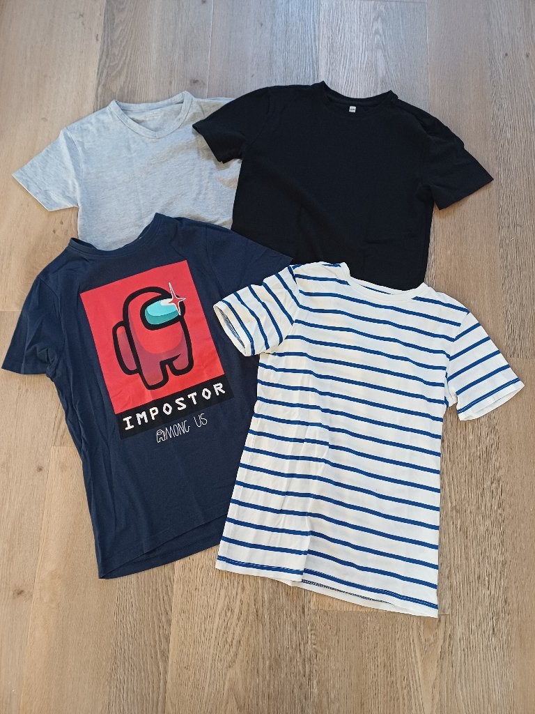 4 shirts, Hema, C&A, maat 146-152, als NIEUW!!! 4=€4,-!!!, Kinderen en Baby's, Ophalen of Verzenden, Zo goed als nieuw, Jongen