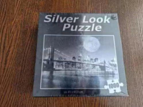 Silver Look Puzzle - 1000 stukjes - Nieuw in verpakking, Ophalen of Verzenden, 500 t/m 1500 stukjes, Nieuw, Legpuzzel