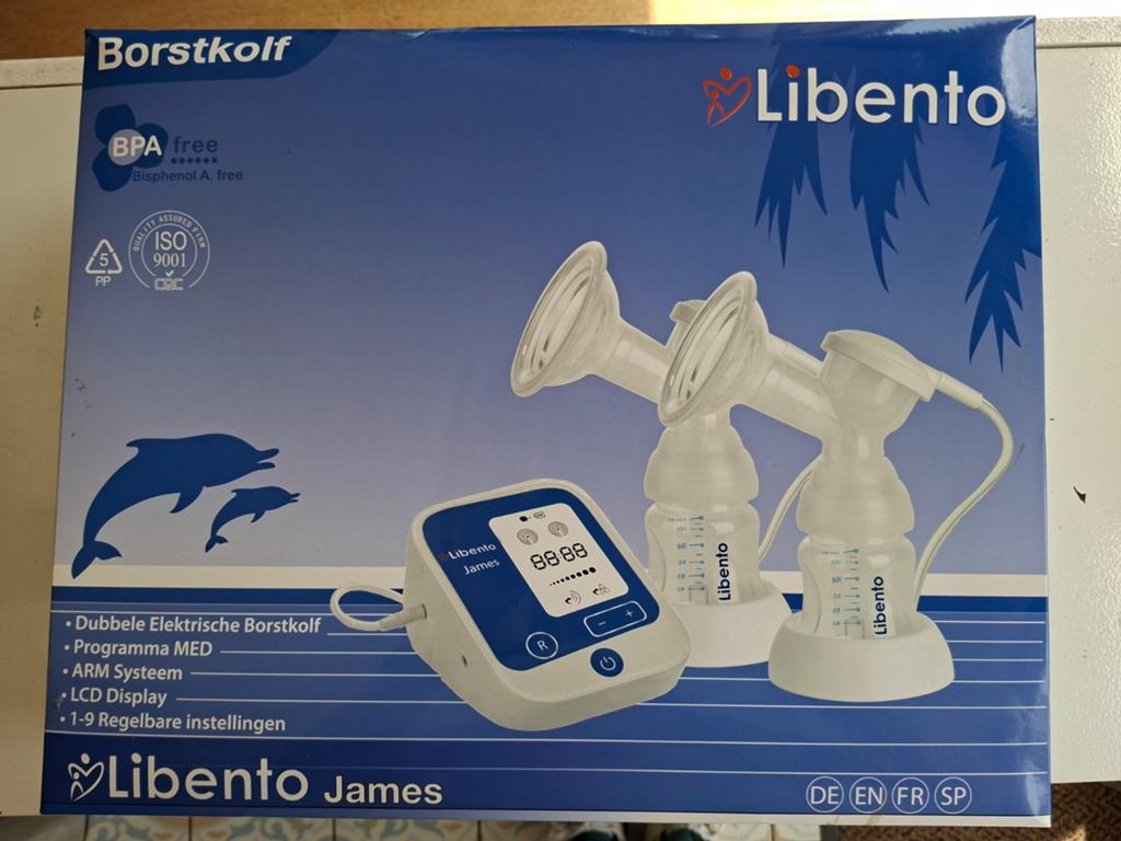 Libento James Dubbele Elektrische Borstkolf, Ophalen of Verzenden, Zo goed als nieuw