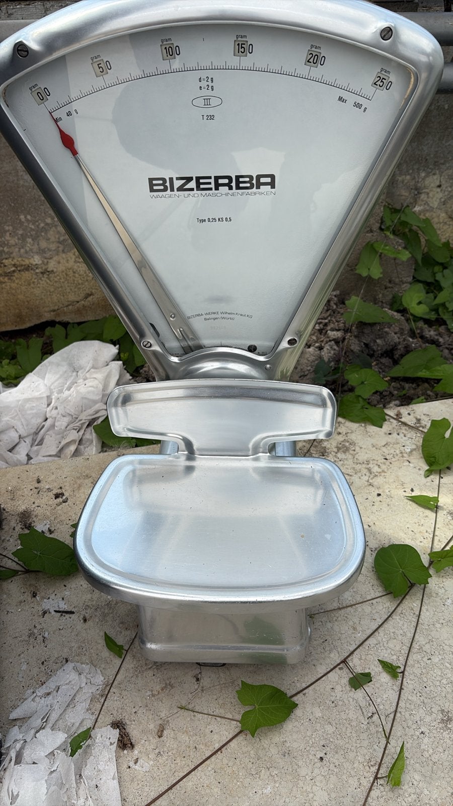 Vintage Bizerba Weegschaal - Type 0,25 KS 0,5, Ophalen of Verzenden, Gebruikt