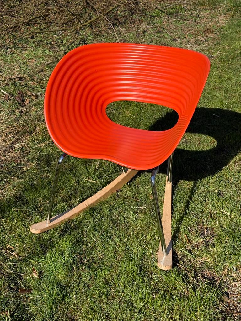 Tom Vac schommelstoel rood, Ophalen, Gebruikt, Hout, Rood