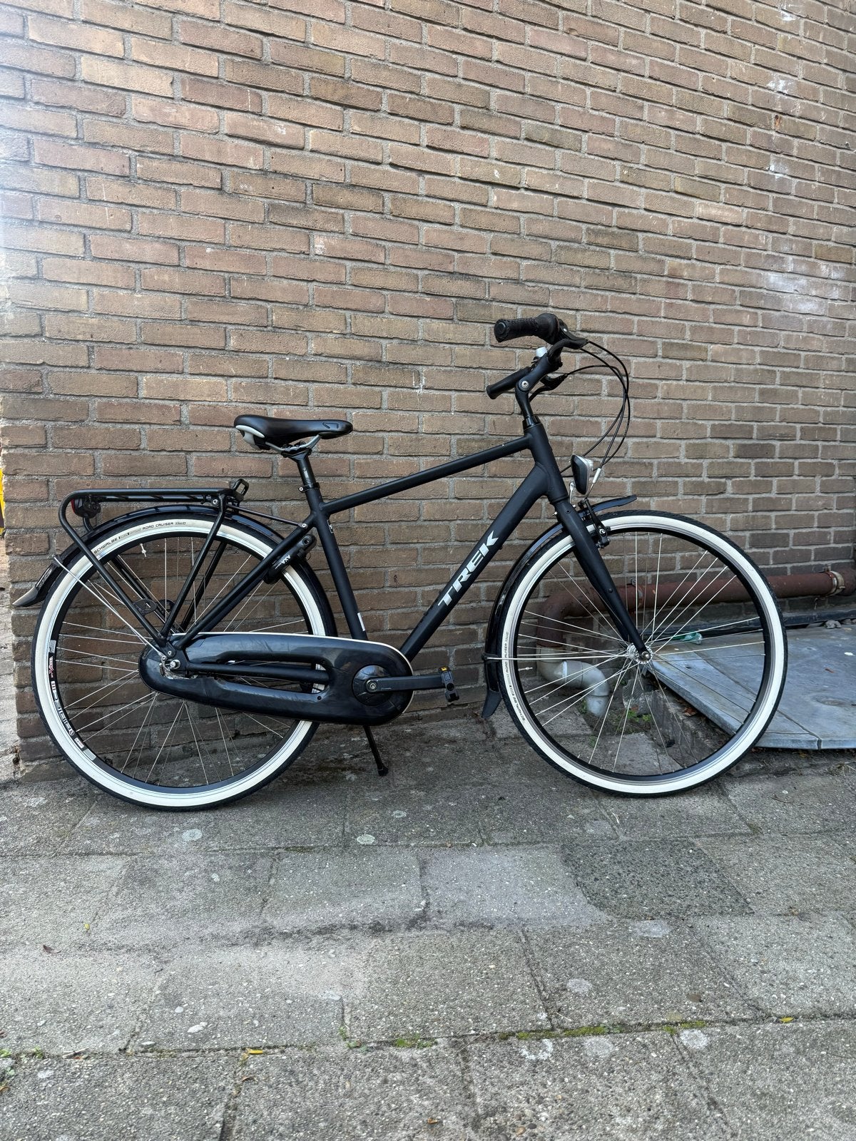 Trek Daytona Heren/Jongensfiets - Mat Zwart - 50cm, Gebruikt, Velgrem, Versnellingen, 49 tot 53 cm