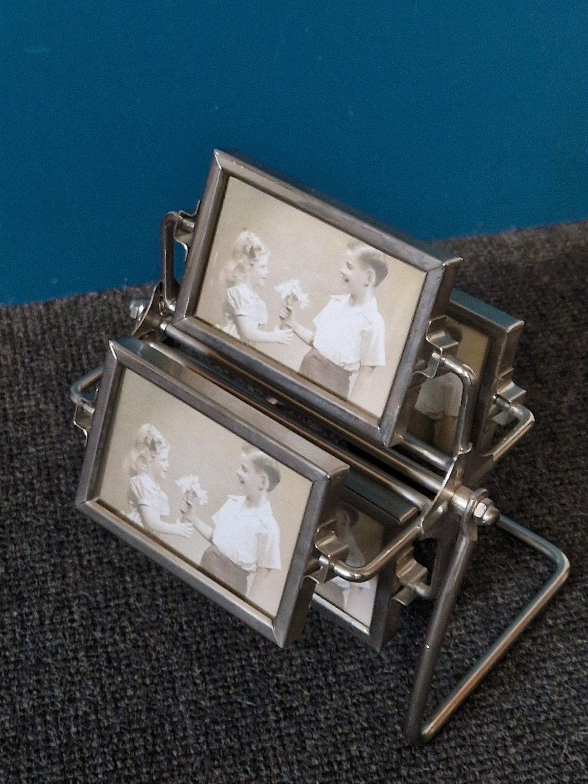 Fotolijstje Draaiende Carrousel voor 8 foto's., Ophalen of Verzenden