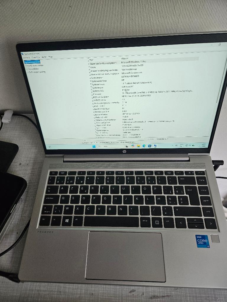 HP PB 640 G8 i5-11TH 2.6GHz/8GB/256GB/W11/€199, 2 tot 3 Ghz, 15 inch, Ophalen of Verzenden, Zo goed als nieuw
