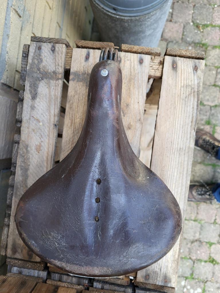 Lepper fietszadel retro vintage, Fietsen en Brommers, Fietsen | Oldtimers, 59 cm of meer, Ophalen of Verzenden