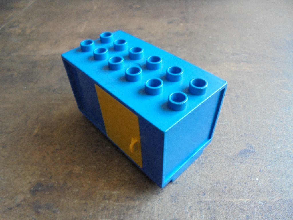 Lego Duplo Container 6x3 with Sliding Door (zie foto's), Ophalen of Verzenden, Gebruikt, Losse stenen, Duplo