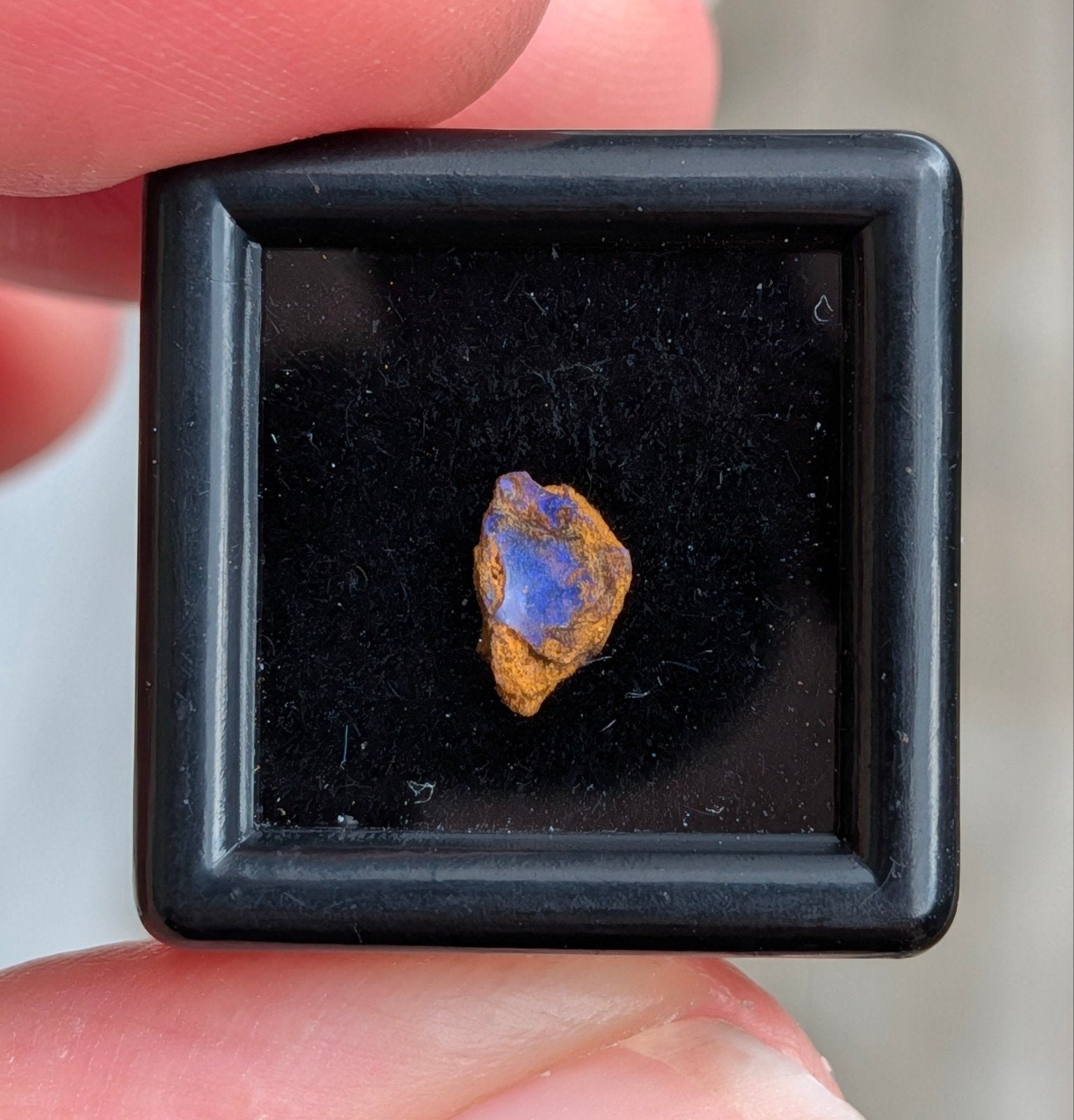Australische opaal in doosje, Ophalen of Verzenden, Mineraal