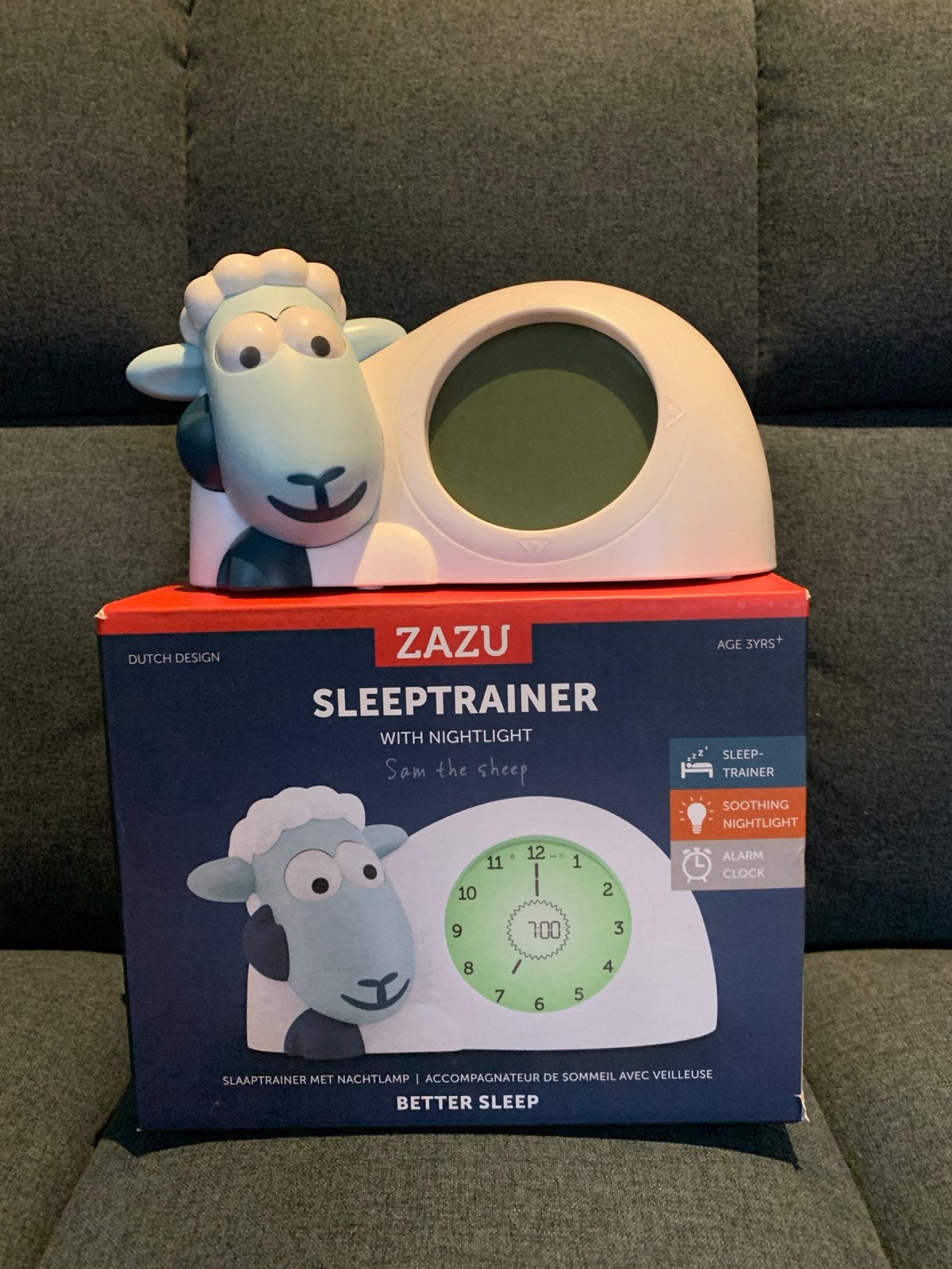 NIEUW - ZAZU Sam the Schaap Slaaptrainer - Blauw, Ophalen of Verzenden, Nieuw